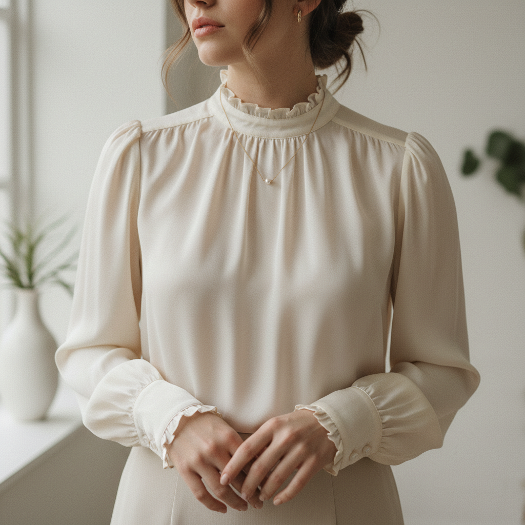 Cashmere Blend Blouse